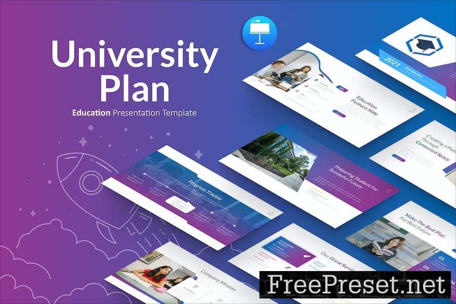 Universityplan Education Keynote Template FKMH26Y