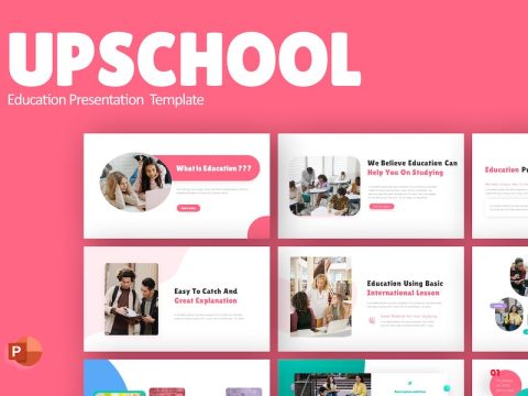 Upschool Colorful Creative Education PowerPoint 37BQUTZ