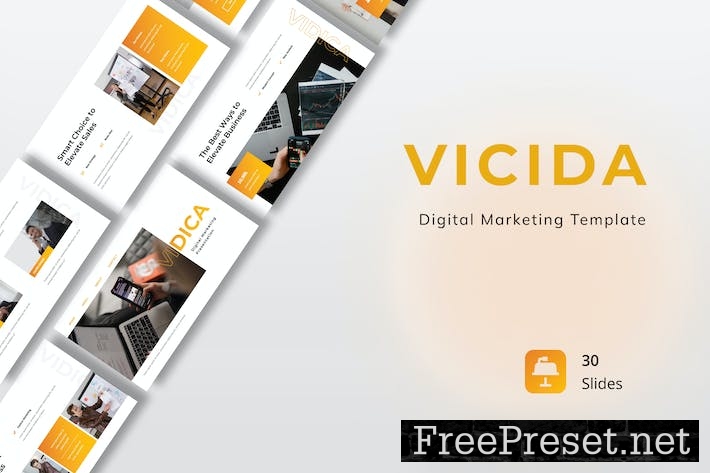 Vidica - Digital Marketing Presentation Keynote GXUYEK4