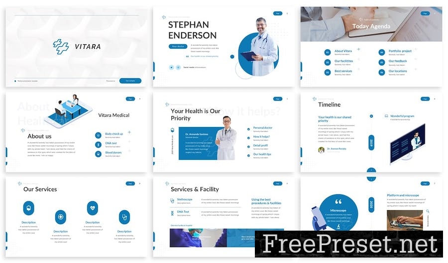 Vitara - Medical Powerpoint Template SVDXQ6T