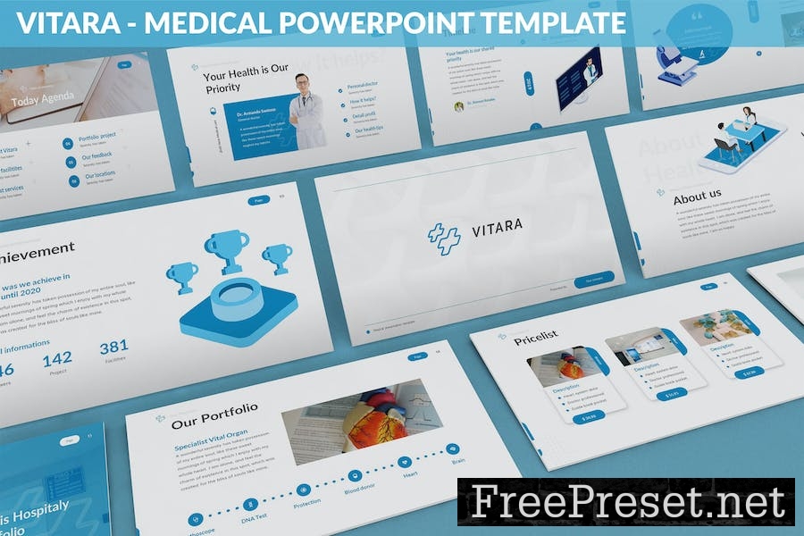 Vitara - Medical Powerpoint Template SVDXQ6T