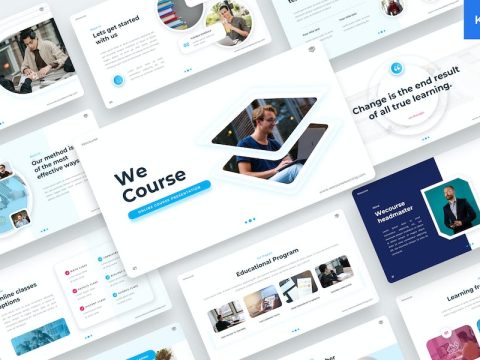 Wecourse - Online course Keynote template AFJSQ5K