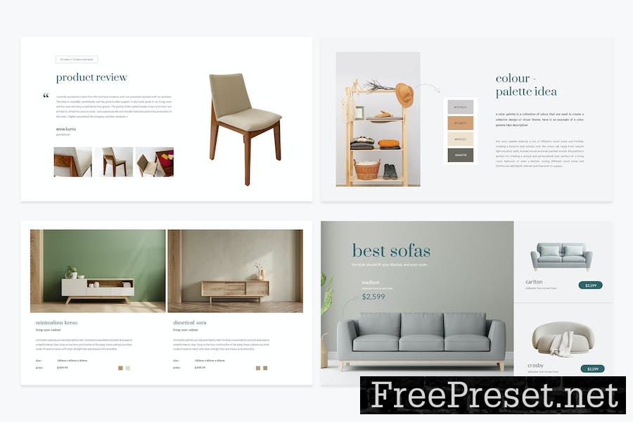 Wofen Furniture Google Slides Template 67GUR2T