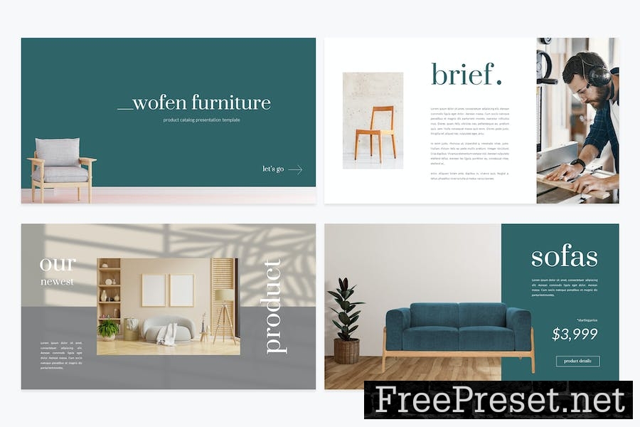 Wofen Furniture Google Slides Template 67GUR2T