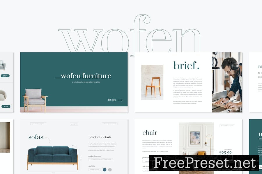 Wofen Furniture Google Slides Template 67GUR2T