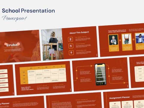 Ziruba Education Theme Powerpoint MSTX99B