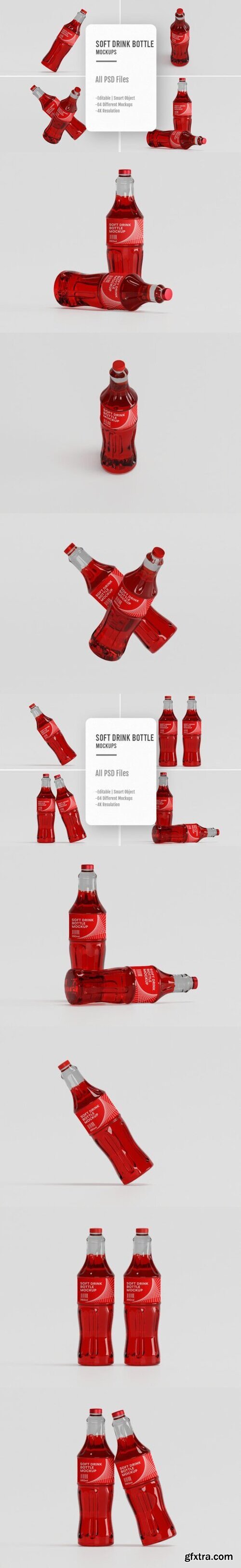 08 PSD Soft Drink Bottle Mockups