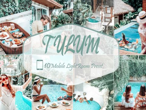 10 Mobile Lightroom Presets, Tulum