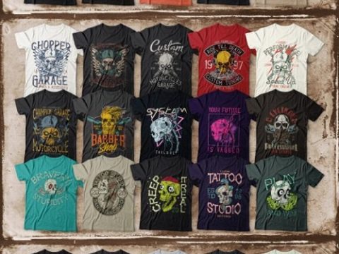 111 T-shirt Designs. Only Skulls!