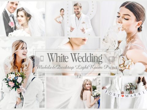 12 White Wedding Lightroom Presets