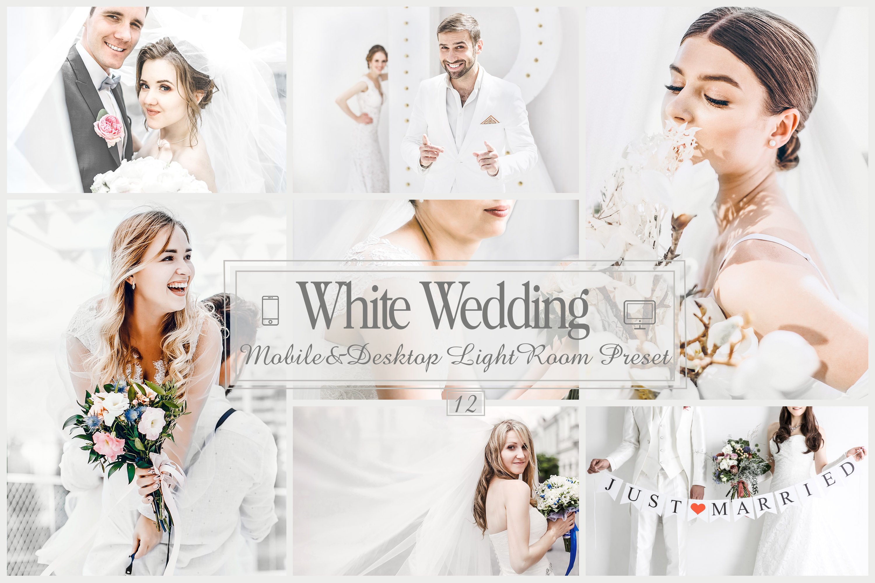 12 White Wedding Lightroom Presets