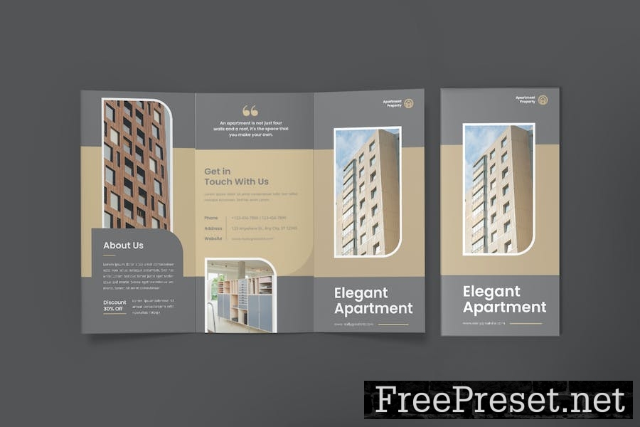 Apartment Trifold Brochure