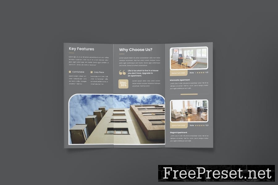 Apartment Trifold Brochure