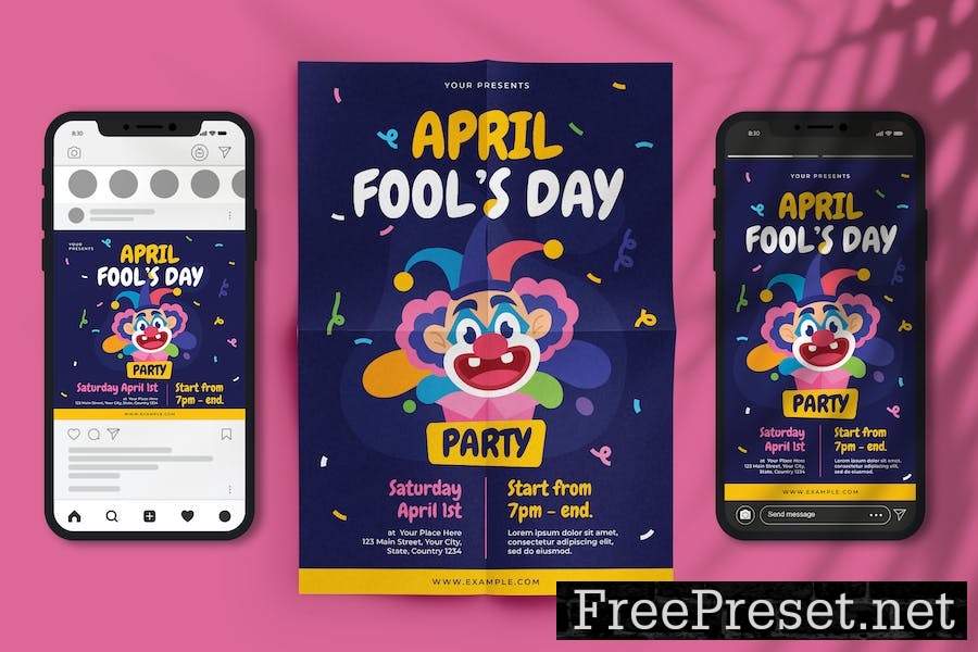 April Fool's Day Flyer Set 42H5JHL