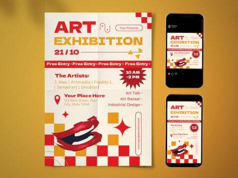 Art Exhibition Flyer TCTT7WA