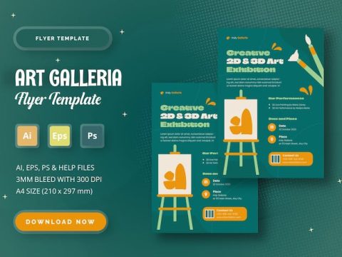 Art Galleria - Flyer Template 5URNY6G