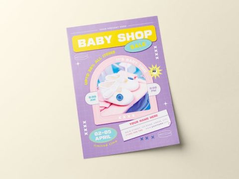 Baby Shop Sale Flyer T7VUK52