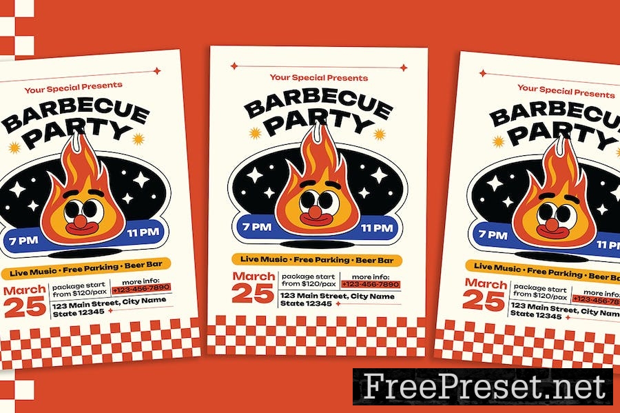 Barbecue Party Flyer PA9XNDB