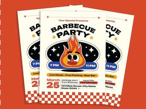 Barbecue Party Flyer PA9XNDB