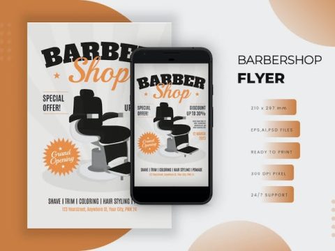 Barbershop - Flyer KN24RVJ