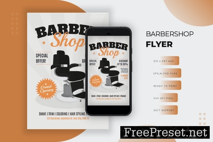 Barbershop - Flyer KN24RVJ