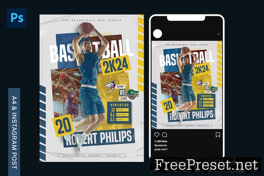 Basketball Player Poster