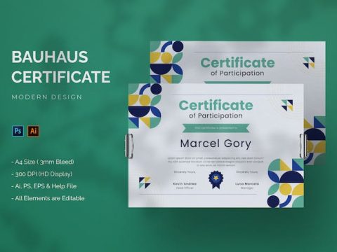 Bauhaus Gemotrics - Certificate