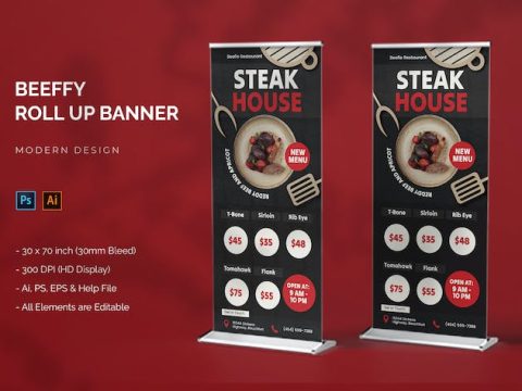 Beeffy - Roll Up Banner SL4Q3ER