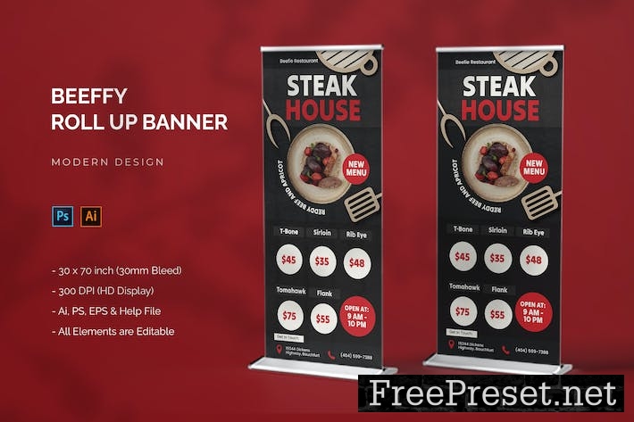 Beeffy - Roll Up Banner SL4Q3ER