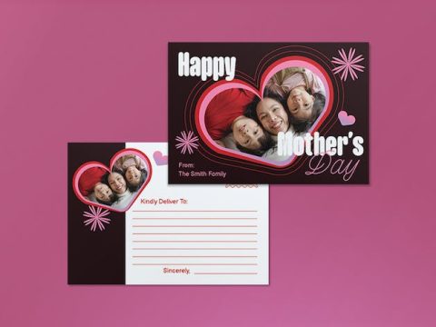 Black Mother's Day Greeting Card Postcard QUNY3VR