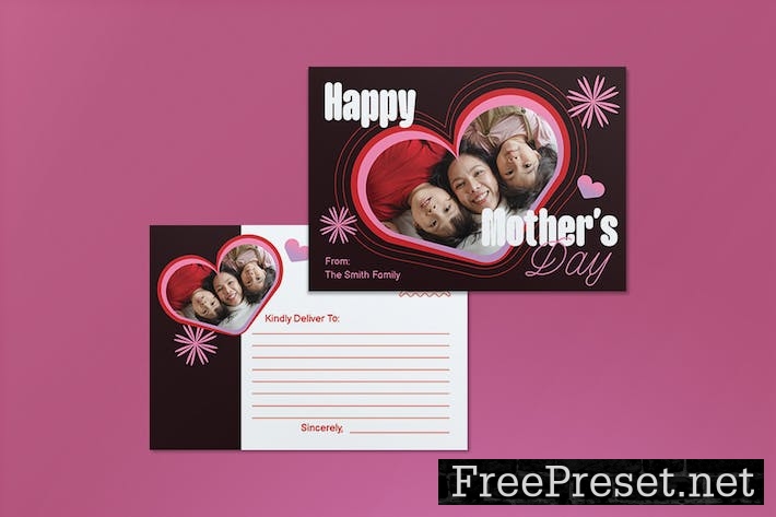 Black Mother's Day Greeting Card Postcard QUNY3VR