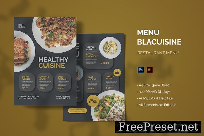 Blacuisine - Food Menu EU7EJR4