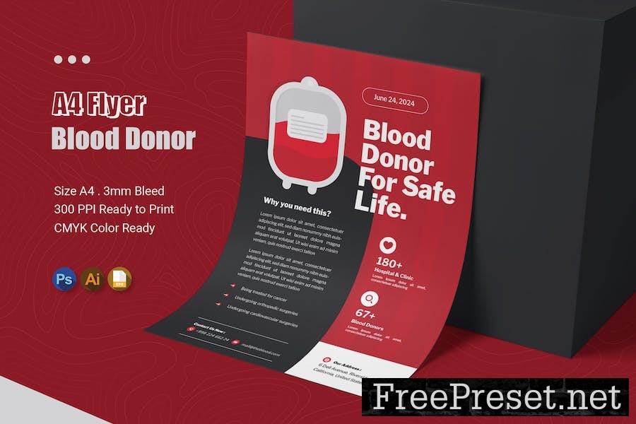 Blood Donor Flyer TK8AX4J