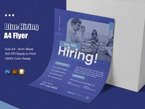 Blue Hiring Flyer 6UEYPPR