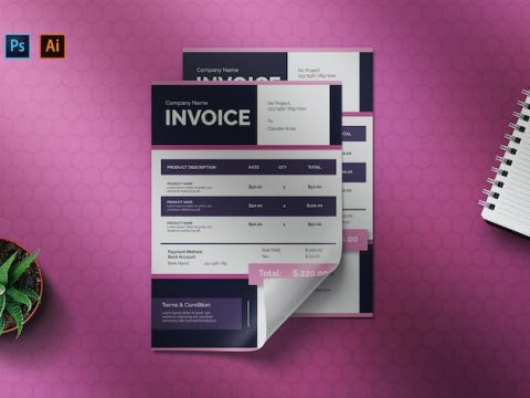 Blupunk - Invoice Template TD3Q5NZ