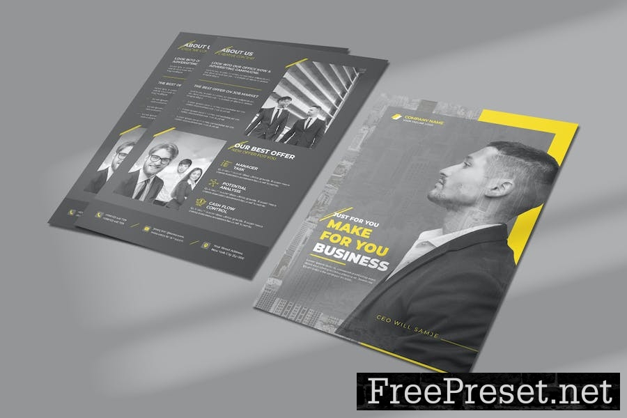 Business Agency n Flyer Template D3UWFP7