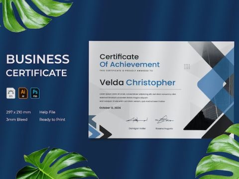 Business - Certificate 23J5CRD