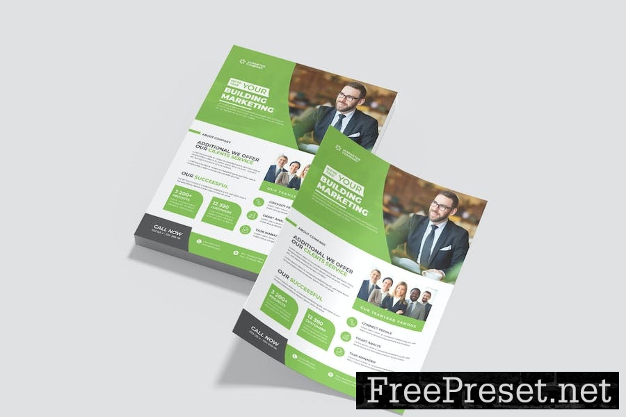 Business Company Solution Flyer Template 9RRP2RB