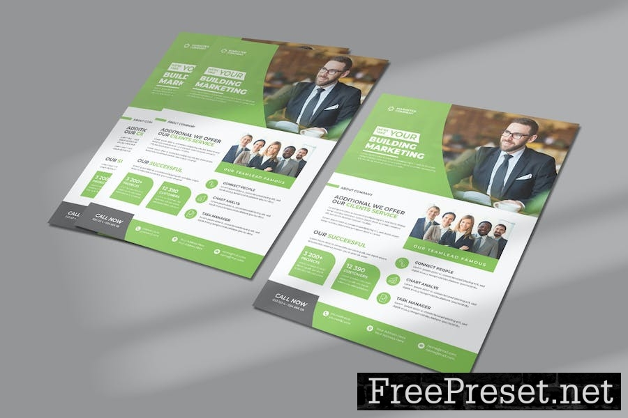 Business Company Solution Flyer Template 9RRP2RB