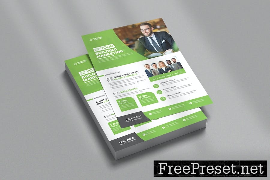 Business Company Solution Flyer Template 9RRP2RB