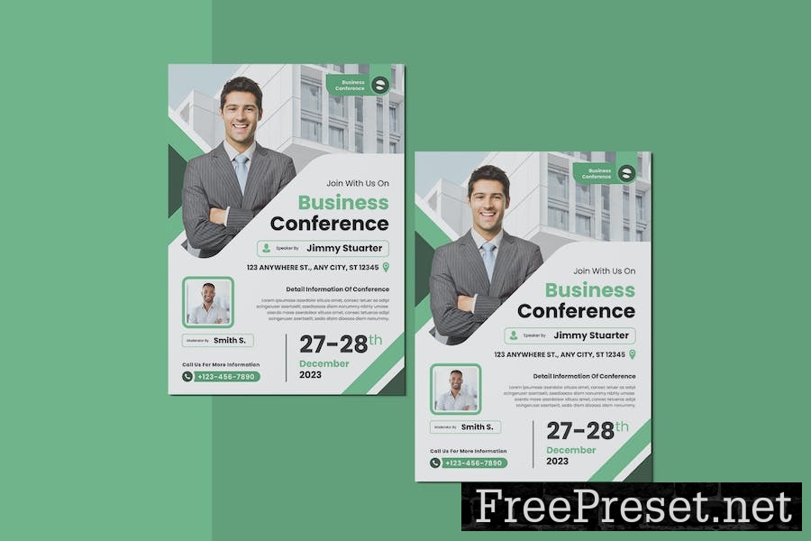 Business Conference Flyer XXJRWQP