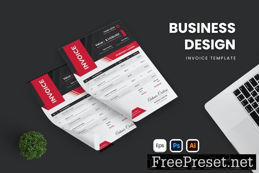 Business Design Invoice 2M2UG5C