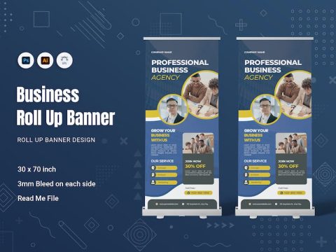 Business Roll Up Banner