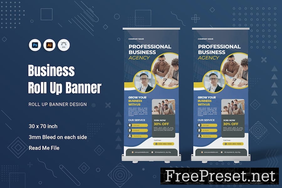 Business Roll Up Banner