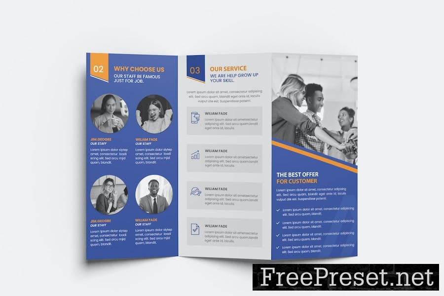 Business Trifold Brochure 6QR7C4N