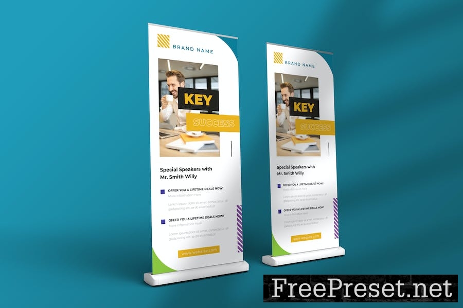 Business Webinar Roll Up Banner