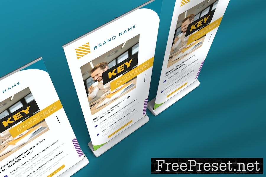 Business Webinar Roll Up Banner