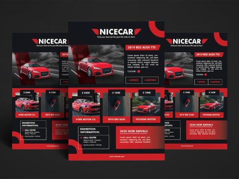 Car Showroom - Automotive Flyer Poster J4XSPAK