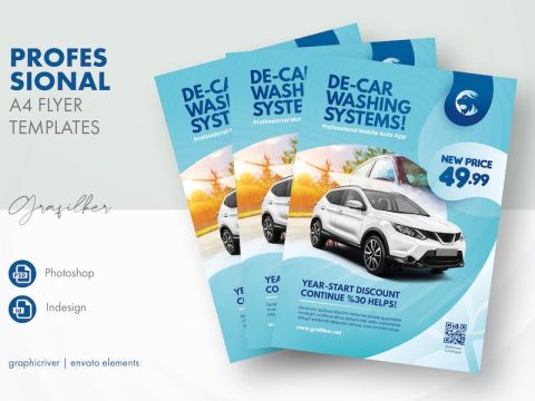 Car Wash Flyer Templates S72J67K