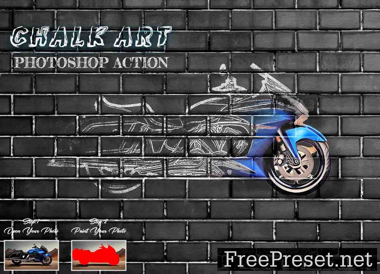 Chalk Art Photoshop Action 12164536